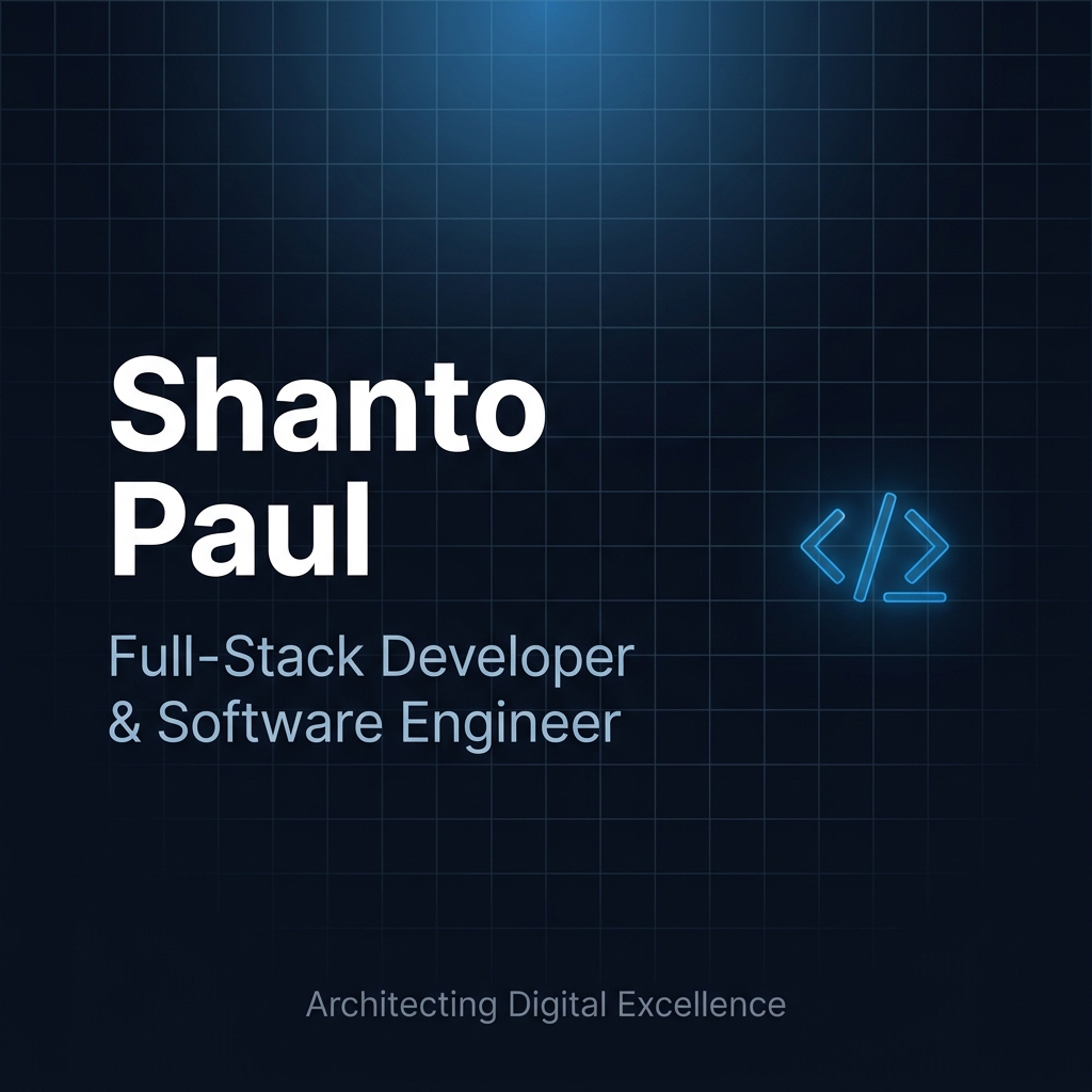 Shanto Paul | Full-Stack Developer & Software Engineer